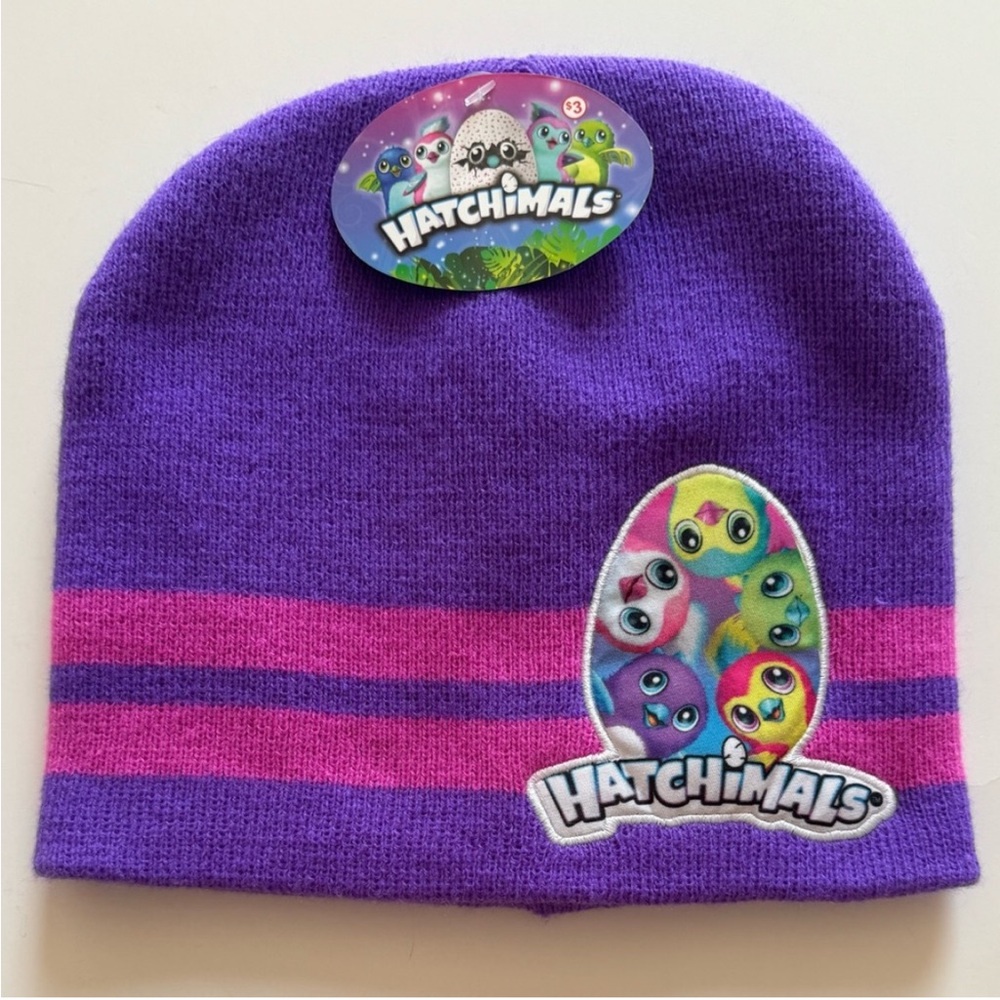 Hatchimals Purple and Pink Beanie Hat NWT OSFM